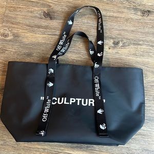 Off-White “SCULPTURE” Small Black Commercial Tote